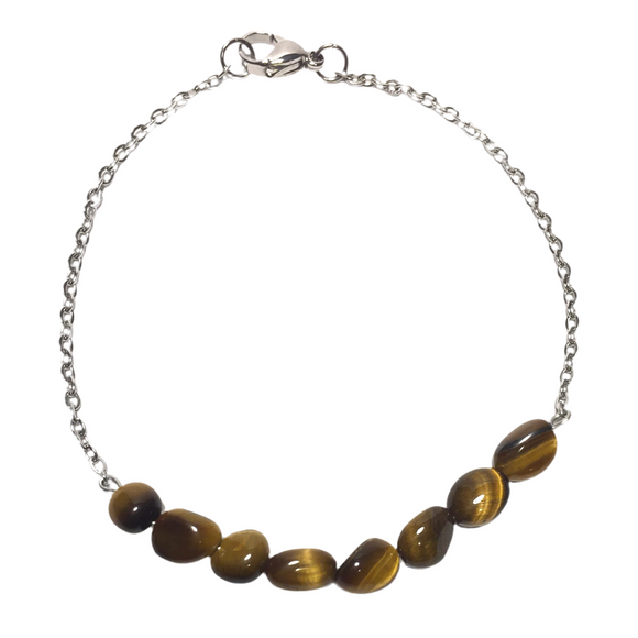 Tiger Eye Gemstone Cluster Bracelet (AVENTURA)