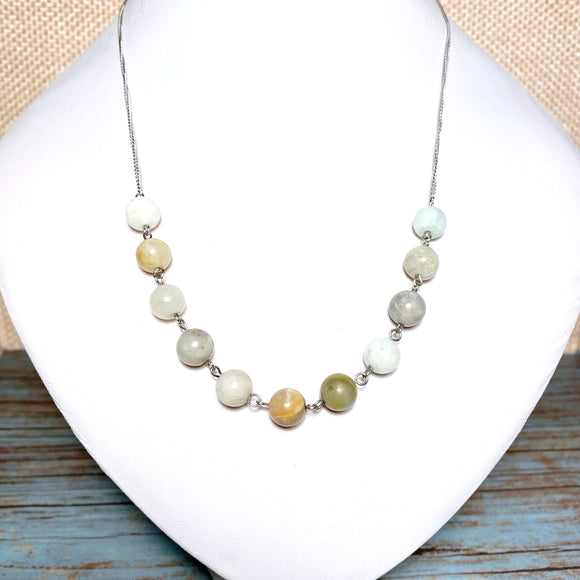 Agate Stone Chain Necklace