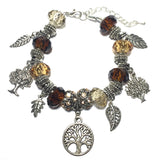 Earth Tree Leaves Charm Bracelet (ANATOLE)