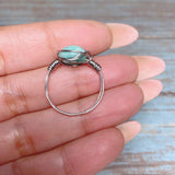 Amazonite Stone Ring Size 8 (DAPHNE-R2)