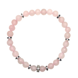 Pink Quartz Stone Bracelet (LYDIA)