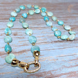 Amazonite Stone Jewelry Set (DESIREE)