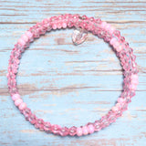 Pink Acrylic Triple Layer Bangle Bracelet (MISTY)