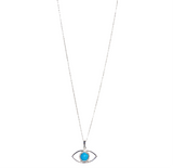 Evil Eye Blue Howlite Stone Necklace (HABIBI)