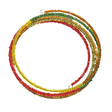 Multi Color Glass Layered Bangle Bracelet (MANDY)