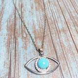 Evil Eye Howlite Stone Necklace (ZIYA)