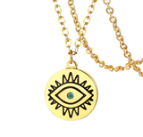 Evil Eye Medallion Necklace (NURI)