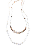 Seashell Pearl Rose Gold Necklace (AMBROSIA)