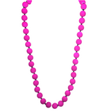 Magenta Acylic Cord Beaded Set (FELICIA)