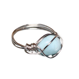 Amazonite Stone Ring Size 6.5 (DAPHNE-R1)