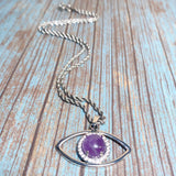 Evil Eye Amethyst Stone Necklace (THANA)