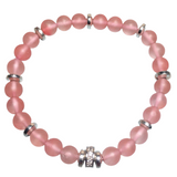 Pink Watermelon Crystal Stone Bracelet (JULIE-1)