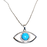 Evil Eye Blue Howlite Stone Necklace (HABIBI)