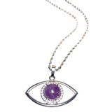 Evil Eye Amethyst Stone Necklace (THANA)