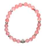 Pink Watermelon Crystal Stone Bracelet (JULIE-1)