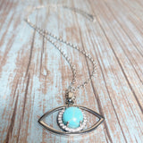 Evil Eye Howlite Stone Necklace (ZIYA)