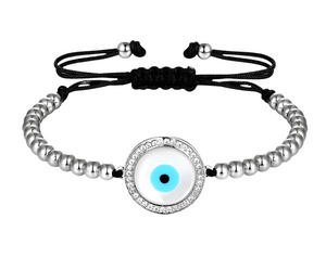 Evil Eye Seashell Cord Bracelet (SATARA)