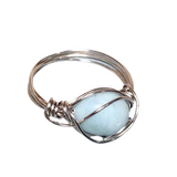 Amazonite Stone Ring Size 6.5 (DAPHNE-R1)