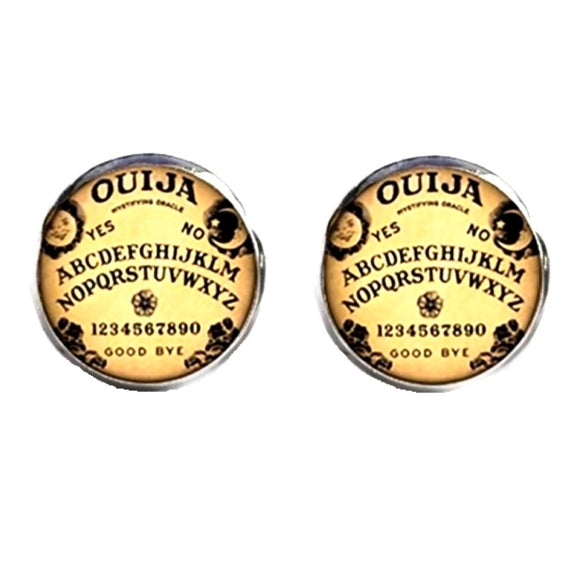 Ouija Board Glass Dome Stud Earrings (OUIJA-E)