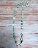 Amazonite Stone Jewelry Set (DESIREE)