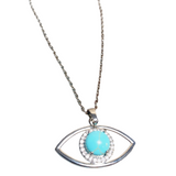 Evil Eye Howlite Stone Necklace (ZIYA)