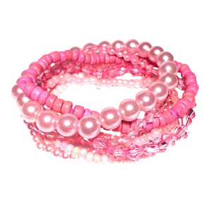 Light Pink Bracelet Stack (DELPHINE)