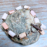 Pink Opal Stone Bracelet (ABIGAIL)