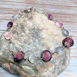 Fluorite Stone & Glass Bracelet (FIORELLA-B)