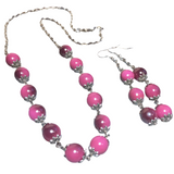 Mulberry Beaded Acrylic Chain Set (CHERIE)