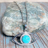 Evil Eye Howlite Stone Necklace (ZIYA)