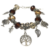 Earth Tree Leaves Charm Bracelet (ANATOLE)