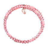 Pink Acrylic Triple Layer Bangle Bracelet (MISTY)