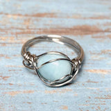 Amazonite Stone Ring Size 6.5 (DAPHNE-R1)