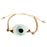 Evil Eye Tan Cord Bracelet (NAWAL)