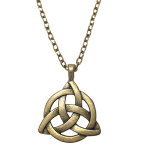 Celtic Knot Bronze Chain Necklace (RONAN)