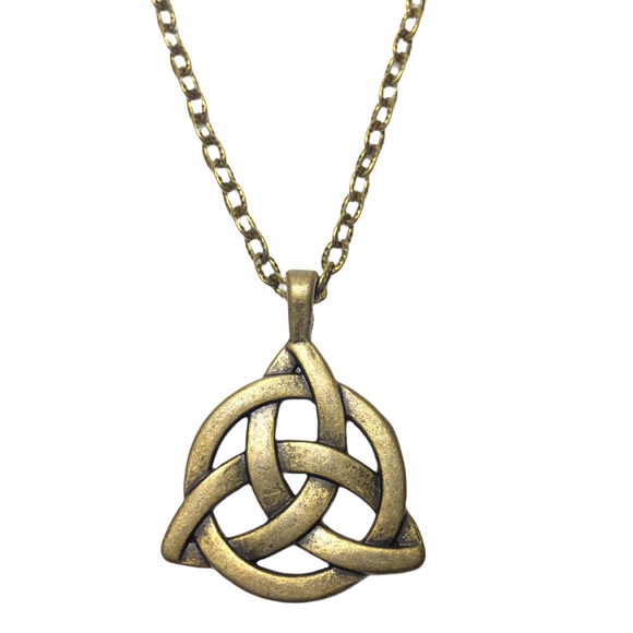 Celtic Knot Bronze Chain Necklace (RONAN)