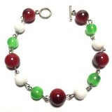 Red White & Green Acrylic Bracelet (AMBROSIUS)