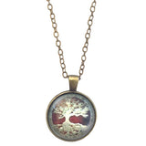 Bronze Tree of Life Glass Dome Necklace (GINEVRA)