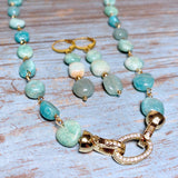 Amazonite Stone Jewelry Set (DESIREE)