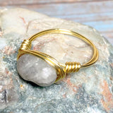 Labradorite Stone Ring Size 9.5 (MISHA-RG)