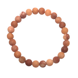 Men's Dark Peach Aventurine Stone Bracelet (HELIO)