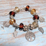 Earth Tree Leaves Charm Bracelet (ANATOLE)