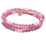 Pink Acrylic Triple Layer Bangle Bracelet (MISTY)