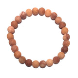 Men's Dark Peach Aventurine Stone Bracelet (HELIO)