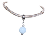 Aquamarine Stone Charm (Fits Pandora)