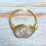 Labradorite Stone Ring Size 9.5 (MISHA-RG)