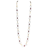 Burgundy Red Champagne Necklace (KIMANI)