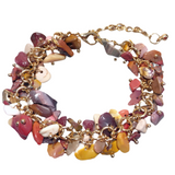 Earth Tones Stone Chunky Bracelet (ATHENA)