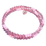 Pink Acrylic Triple Layer Bangle Bracelet (MISTY)