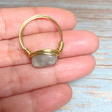 Labradorite Stone Ring Size 9.5 (MISHA-RG)